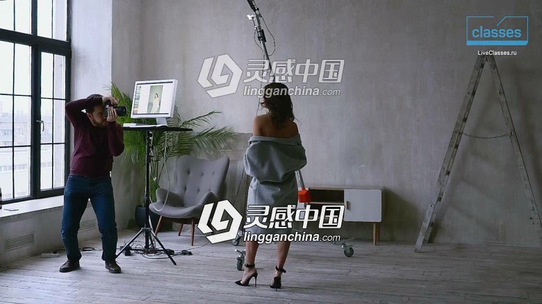 俄罗斯摄影师Alexander Talyuk用自然光拍摄私房人像摄影视频教程  福风灵感网 www.ffidea.com