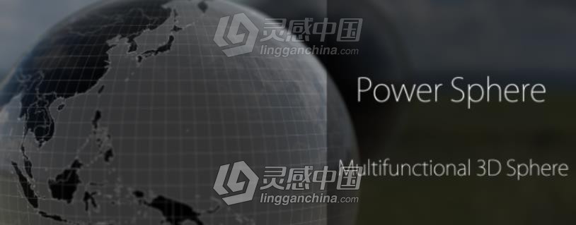 三维旋转圆球地球制作AE插件 Power Sphere v1.1.6 Win/Mac破解版 使用教程  福风灵感网 www.ffidea.com