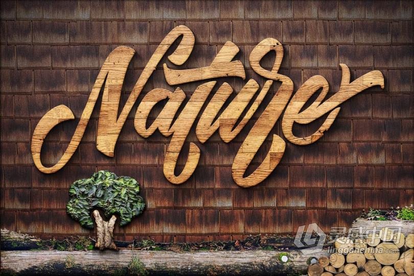 木质纹理Photoshop样式完整套件(包含样式ASL+纹理JPG+挂件摆件PNG) WOODY Texture Photoshop Styles KIT  福风灵感网 www.ffidea.com