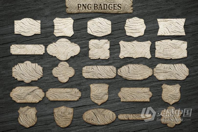 木质纹理Photoshop样式完整套件(包含样式ASL+纹理JPG+挂件摆件PNG) WOODY Texture Photoshop Styles KIT  福风灵感网 www.ffidea.com