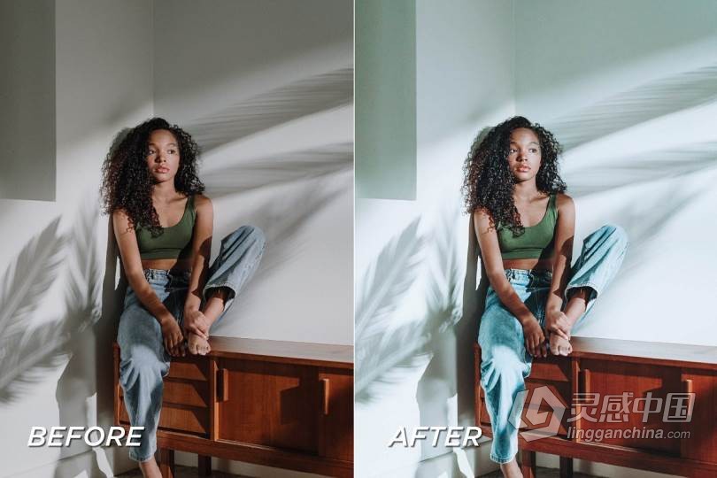 清新时尚人像Lightroom预设+APP调色滤镜 5 Fashion Lightroom Presets  福风灵感网 www.ffidea.com