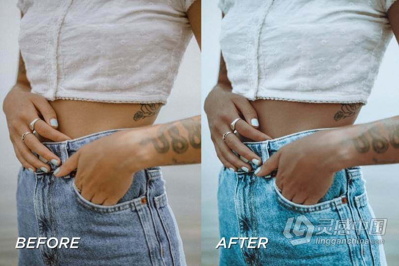 清新时尚人像Lightroom预设+APP调色滤镜 5 Fashion Lightroom Presets  福风灵感网 www.ffidea.com