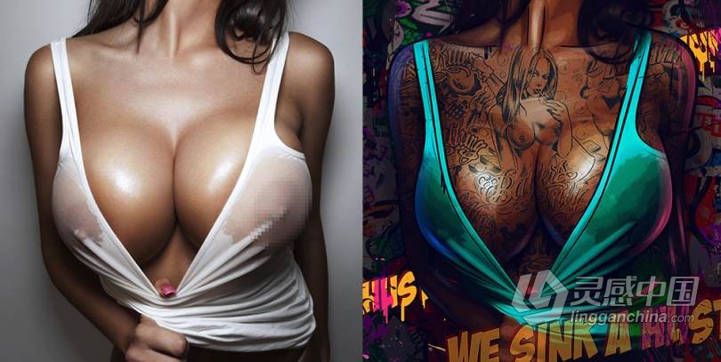 PS性感女性艺术纹身贴图修饰视频教程 Michael Corbin - Art Retouching  福风灵感网 www.ffidea.com