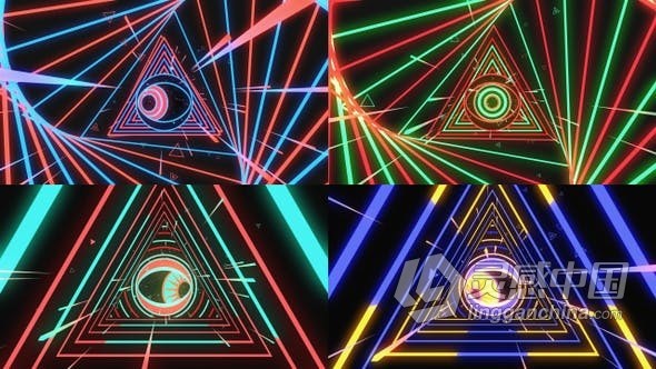 上帝之眼舞台表演音乐派对屏幕墙VJ循环背景视频素材 LED大屏幕动态背景素材  福风灵感网 www.ffidea.com