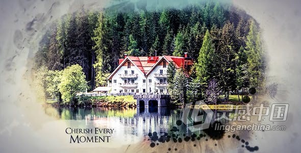 水彩油墨艺术绘画宣传视频制作历史回忆相册风格效果 AE模板 AE工程文件 Watercolour Ink Slide  福风灵感网 www.ffidea.com