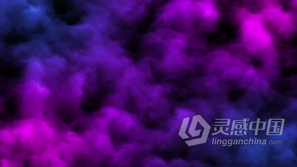 4K紫色浓烟滚动神秘感烟雾缭绕视觉效果背景视频素材 LED大屏幕动态背景素材  福风灵感网 www.ffidea.com