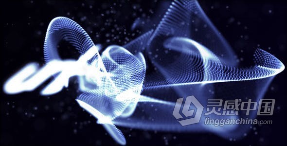 简单优雅光泽感粒子流畅抽象演绎公司品牌网站标志LOGO片头 AE模板 AE工程文件 Genesis Reveal  福风灵感网 www.ffidea.com