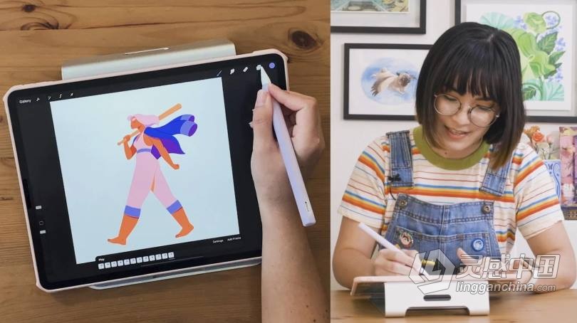 iPad pro中使用Procreate进行动画插图制作视频教程 Animating in Procreate: Simple Steps to Create  福风灵感网 www.ffidea.com