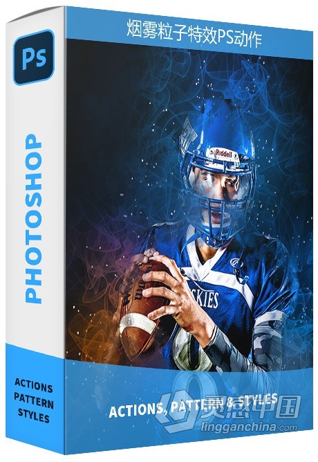 烟雾粒子特效PS动作 Gladiator Photoshop Action附视频教程  福风灵感网 www.ffidea.com