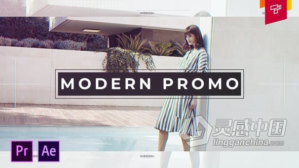 现代简介时尚快速视频片头AE模板PR模板工程文件 Modern Promo  福风灵感网 www.ffidea.com