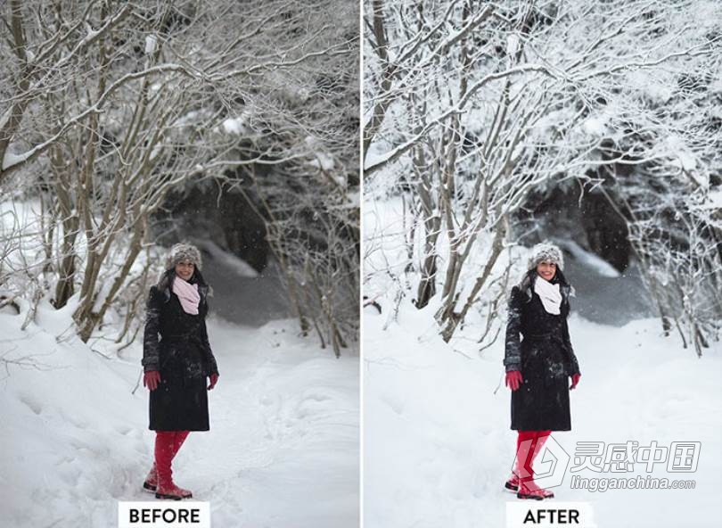 冬季清新人像Lightroom预设/手机APP调色滤镜 WINTER Lightroom Mobile Preset  福风灵感网 www.ffidea.com