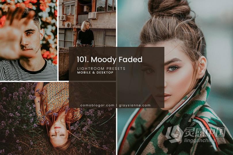 旅拍街拍喜怒无常电影质感人像Lightroom预设/手机APP滤镜 Moody Faded Preset  福风灵感网 www.ffidea.com