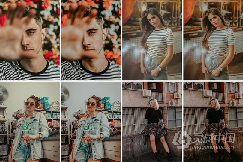 旅拍街拍喜怒无常电影质感人像Lightroom预设/手机APP滤镜 Moody Faded Preset  福风灵感网 www.ffidea.com