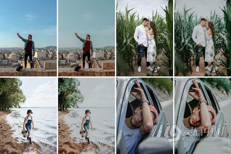 旅拍街拍喜怒无常电影质感人像Lightroom预设/手机APP滤镜 Moody Faded Preset  福风灵感网 www.ffidea.com