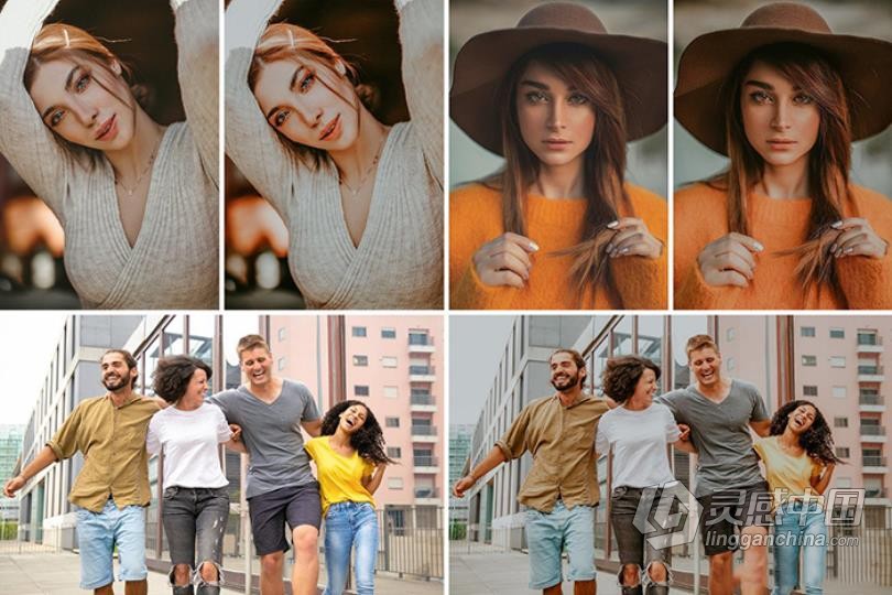 旅拍街拍喜怒无常电影质感人像Lightroom预设/手机APP滤镜 Moody Faded Preset  福风灵感网 www.ffidea.com