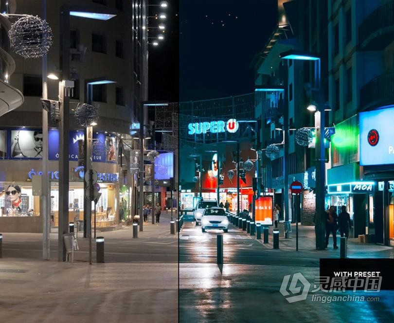 城市霓虹夜景赛博朋克效果LR调色预设 ARTA Night Presets For Mobile and Desktop  福风灵感网 www.ffidea.com