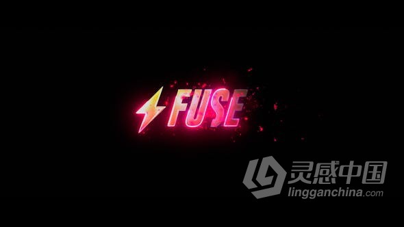 霓虹灯快速能量标志动画视频片头 AE模板 AE工程文件 Stylish Saber Logo  福风灵感网 www.ffidea.com