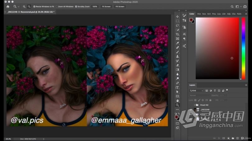 PS人像美肤修饰图像后期处理视频教程 Retouch like a Pro in Adobe Photoshop  福风灵感网 www.ffidea.com
