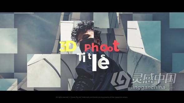 时尚现代快速简介图文动画视频片头 AE模板 AE工程文件 3D Titles - Photo Titles  福风灵感网 www.ffidea.com