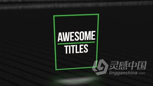 立体空间视频字幕动画效果文字标题 AE模板 AE工程文件 Stylish Titles  福风灵感网 www.ffidea.com