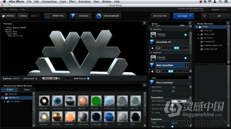 AE教程 Element 3D插件全面中文语音教程 强烈推荐  福风灵感网 www.ffidea.com