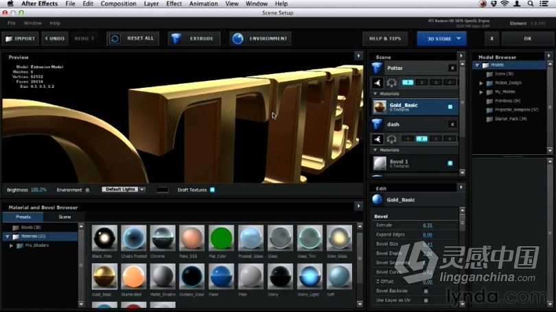 AE教程 Element 3D插件全面中文语音教程 强烈推荐  福风灵感网 www.ffidea.com