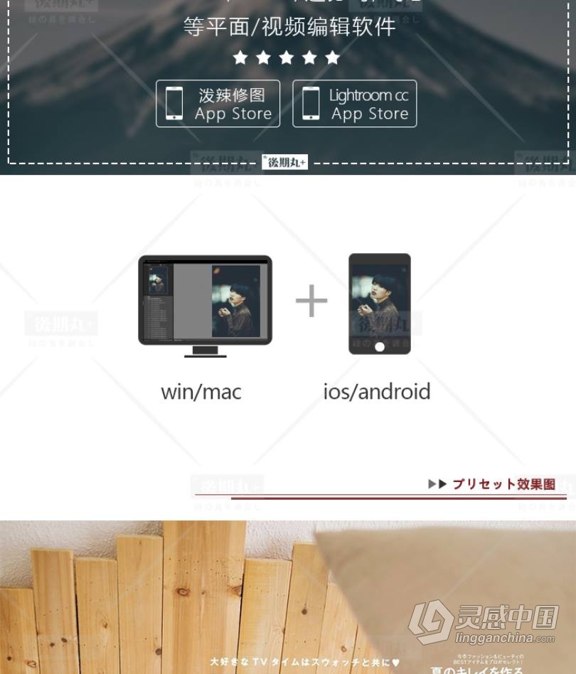 LUT预设 日系复古胶片杂志人像博主风视频调色LR预设+LUT预设 支持PS/PR/AE/LR/FCPX/达芬奇  福风灵感网 www.ffidea.com