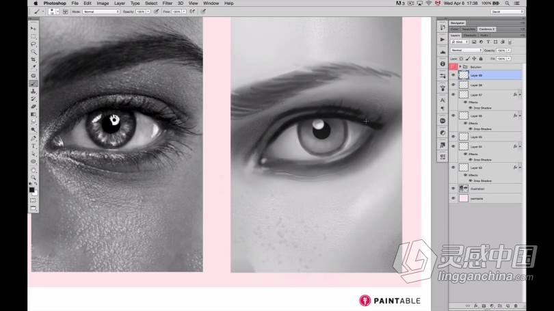 绘画教程 卡通人像五官及皮肤细节数字绘画视频教程  福风灵感网 www.ffidea.com