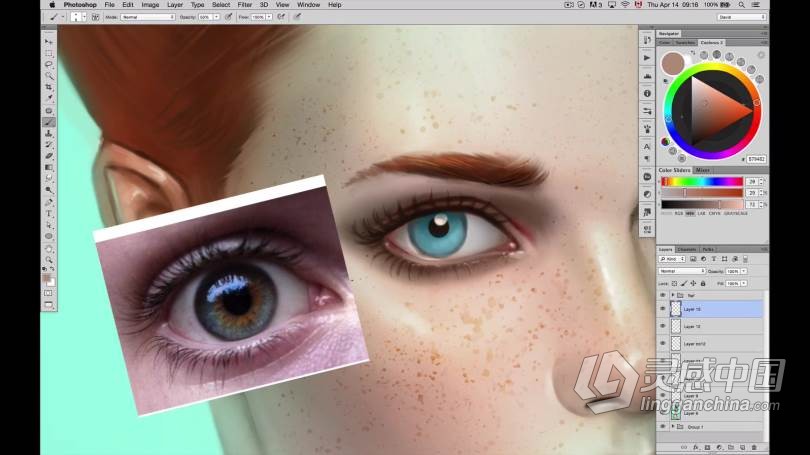 绘画教程 卡通人像五官及皮肤细节数字绘画视频教程  福风灵感网 www.ffidea.com