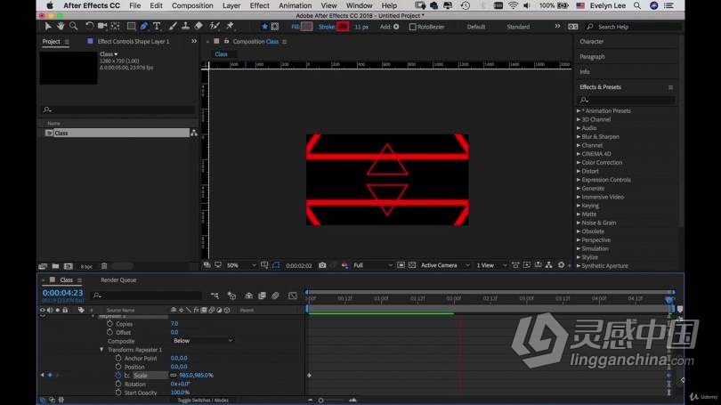 AE教程 AE时尚形状图形动画特效实例制作视频教程  福风灵感网 www.ffidea.com