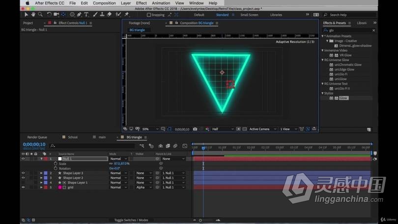 AE教程 AE时尚形状图形动画特效实例制作视频教程  福风灵感网 www.ffidea.com