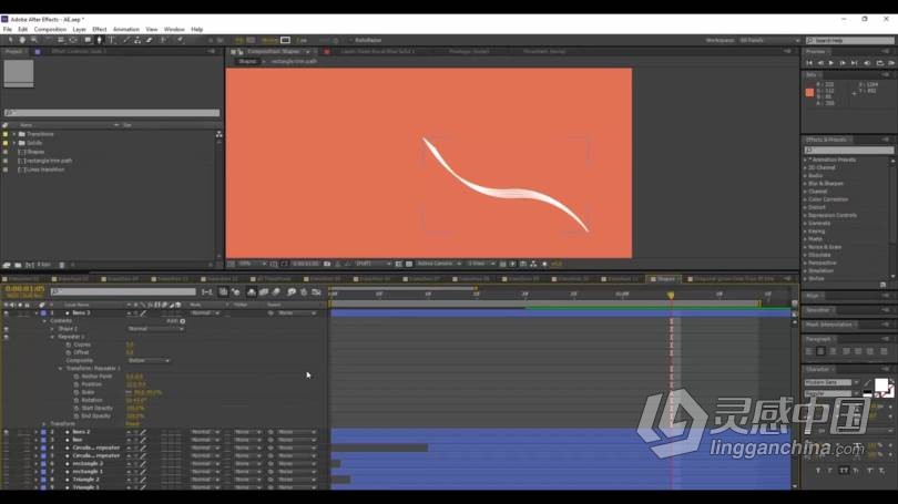 AE教程 AE运动图形MG动画从入门到精通视频教程  福风灵感网 www.ffidea.com