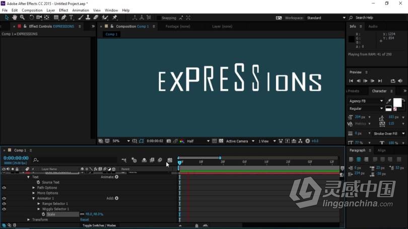 AE教程 AE创建文本动画效果完整技能培训视频教程  福风灵感网 www.ffidea.com