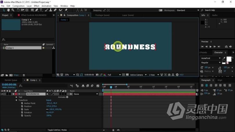 AE教程 AE创建文本动画效果完整技能培训视频教程  福风灵感网 www.ffidea.com