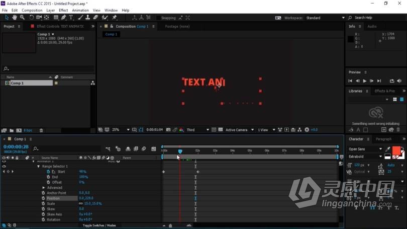 AE教程 AE创建文本动画效果完整技能培训视频教程  福风灵感网 www.ffidea.com