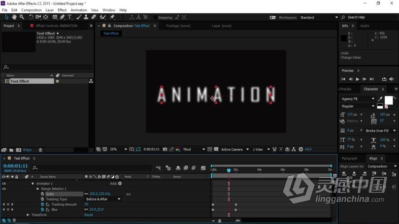 AE教程 AE创建文本动画效果完整技能培训视频教程  福风灵感网 www.ffidea.com