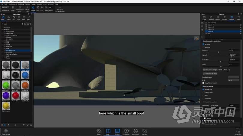 ZBrush教程 Zbrush概念艺术环境从3D构建到2D绘制视频教程  福风灵感网 www.ffidea.com