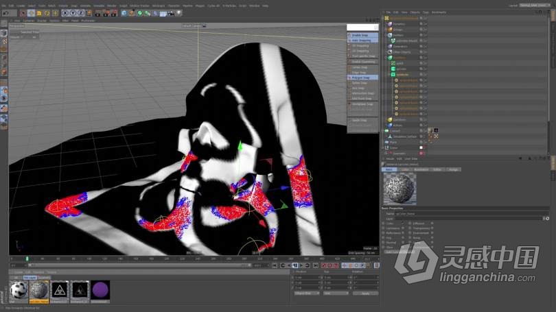 C4D教程 C4D中X-Particles粒子特效6个场景大师级实例制作视频教程  福风灵感网 www.ffidea.com