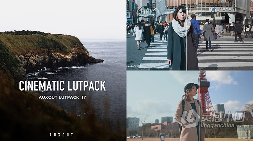 LUT预设 油管大神AUXOUT –索尼CINE2老式复古电影Vlog视频调色LUT预设 CINEMATIC LUT PACK '17  福风灵感网 www.ffidea.com