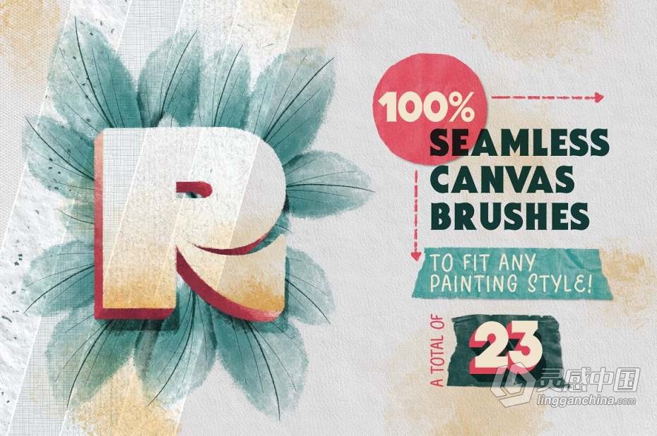 最终Procreate怀旧纸张撕纸插图背景画笔合集  福风灵感网 www.ffidea.com