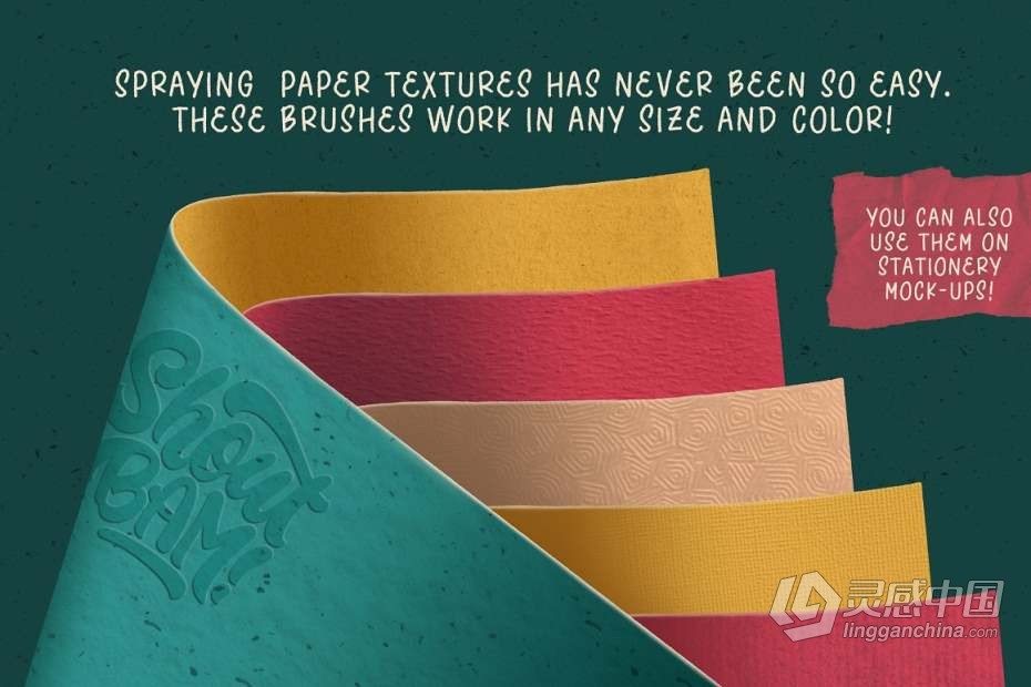 最终Procreate怀旧纸张撕纸插图背景画笔合集  福风灵感网 www.ffidea.com