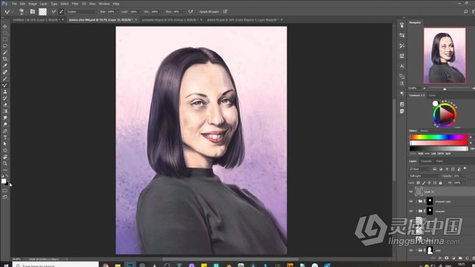 绘画教程 从铅笔素描到数字绘画创意设计过程教程  福风灵感网 www.ffidea.com