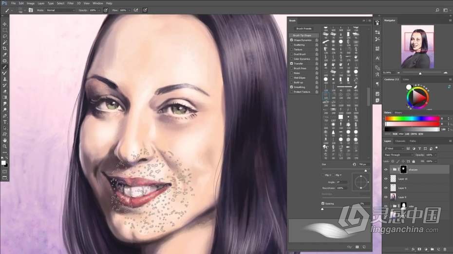 绘画教程 从铅笔素描到数字绘画创意设计过程教程  福风灵感网 www.ffidea.com