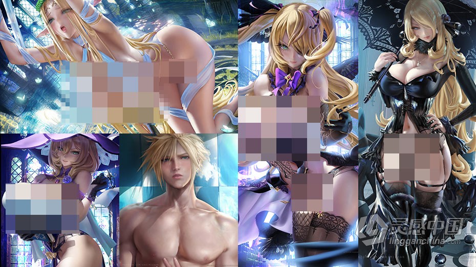 绘画教程 Sakimichan画师同人角色手绘实例视频教程第136季  福风灵感网 www.ffidea.com