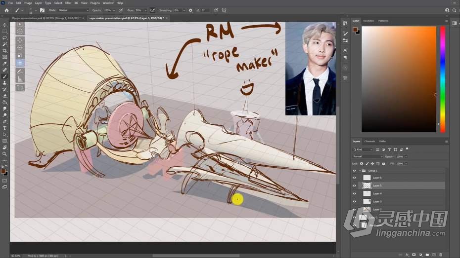 绘画教程 Airi Pan画师数字绘画实例训练教程  福风灵感网 www.ffidea.com