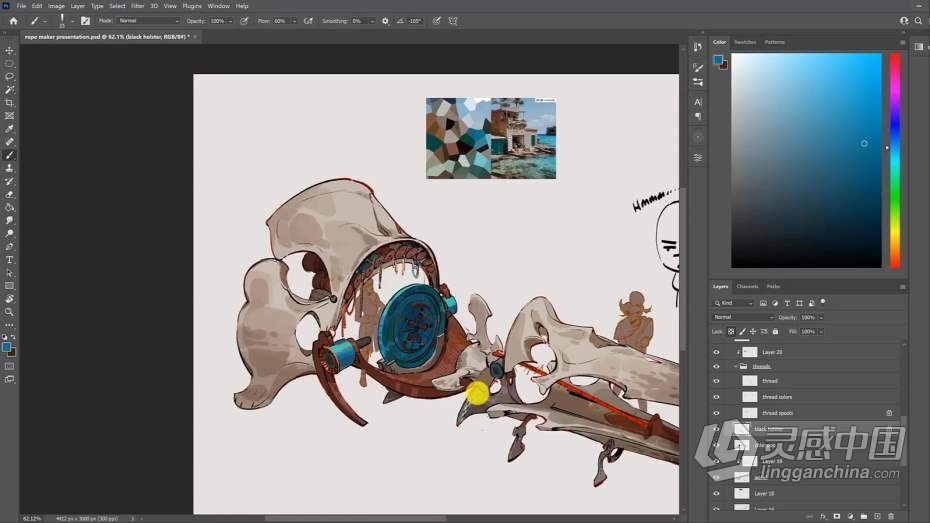 绘画教程 Airi Pan画师数字绘画实例训练教程  福风灵感网 www.ffidea.com