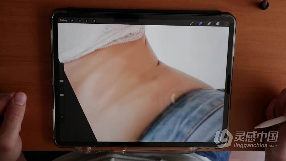 Procreate中使用PS修饰人像皮肤祛痘后期处理教程  福风灵感网 www.ffidea.com