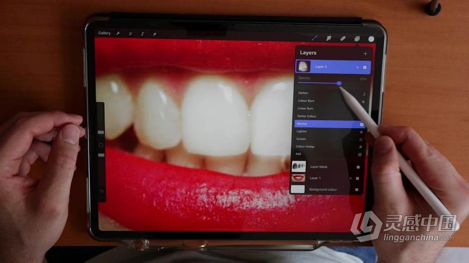 Procreate中使用PS修饰人像皮肤祛痘后期处理教程  福风灵感网 www.ffidea.com