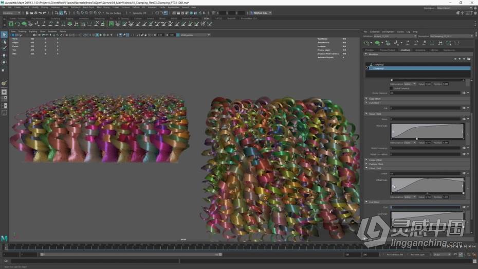 Maya教程 Maya中XGen角色毛发实例制作大师级教程  福风灵感网 www.ffidea.com