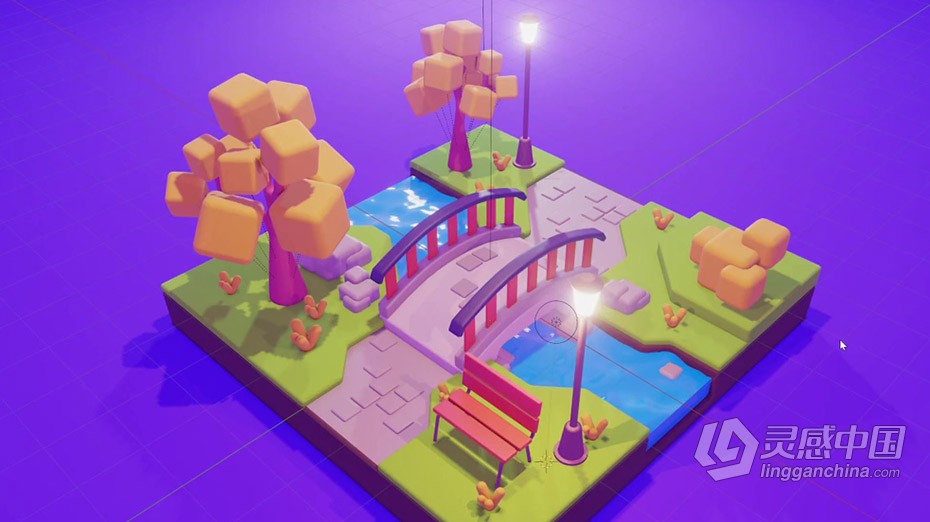 Blender教程 Blender 3D卡通渲染风格建模技术实例训练教程  福风灵感网 www.ffidea.com